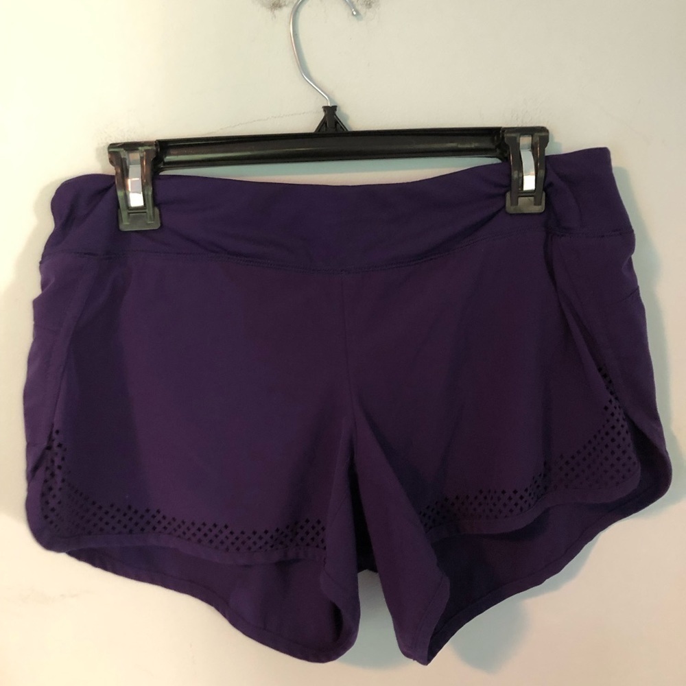 Athleta Purple Athletic Shorts Size Small
